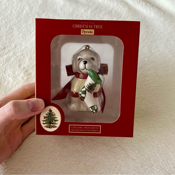 Spode Ceramic Puppy Ornament NIB - Picture 1 of 5